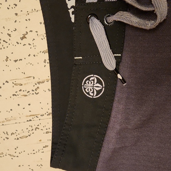 Affliction Embroidered Spell Out Shorts - Picture 5 of 16